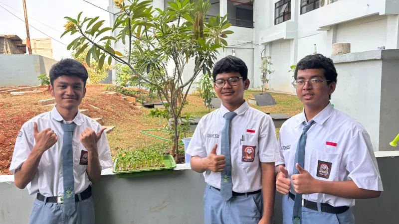 Lahan Urban Farming SMAN 116 Jakarta - Gambar 132
